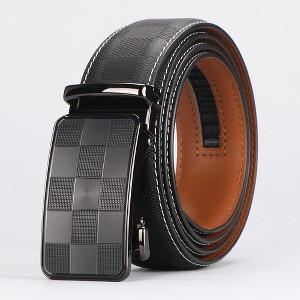 Paaaawaters Leather Ratchet Belt Men, Effortless Style - 1 of 4