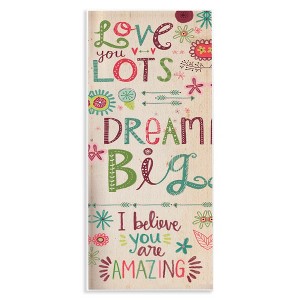 Stupell Industries Encouraging Floral Dream Big, 7" x 17" - 1 of 4
