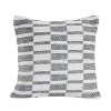 HomeRoots Set of Two 18" Gray Geometric Cotton Throw Pillows - 4 of 4