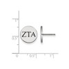 Black Bow Jewelry Sterling Silver Zeta Tau Alpha Greek Life Stud Earrings - 2 of 3