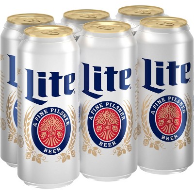 Miller Lite Beer - 6pk/16 fl oz Cans