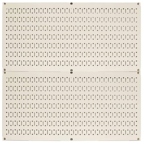 Wall Control Pegboard Hobby Craft Pegboard Organizer Storage Kit with  Orange Pegboard and White Accessories