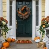 Kate Aurora Fall Autumn Welcome Pumpkins Bristled Outdoor All Season Welcome Mat - 18"x30" - 2 of 4