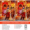 MaseiKar Color Changing Christmas String Lights ,100FT 300 LED Warm White Multi Color Fairy Light, END to END Christmas Tree Lights with Timer Remote - 4 of 4