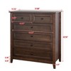 Drawer Dresser, Buffet Cabinet - Solid Wood Spray-Painted with Retro Round Handles, 160LBS Capacity Console Table for Dining/Living Room - 2 of 4
