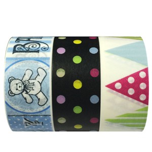 Wrapables Baby Shower Washi Masking Tape (Set of 3) - 1 of 3
