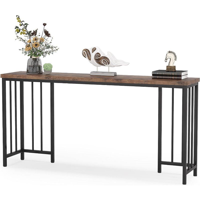 Tribesigns 70.9 Narrow Console Table, Industrial Long Sofa Entryway Table, 1 of 6