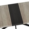 PAGED Extendable Dining Table Strong Kitchen Table with Wood Tabletop and Metal Base, 55.11-70.86" Living Room Table for 4/6 Person - 4 of 4