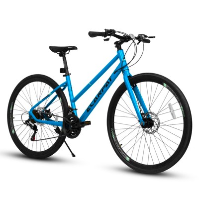 Aukfa 700Cx35 Road Bike for Urban Commuting - 21-Speed, Disc Brakes, Aluminum Alloy Wheels - Unisex Bicycle for Students & Adults