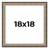 PosterPalooza | Square Ornate Silver Picture Frame - UV Acrylic, Foam Board Backing, Hanging Hardware - 2 of 4