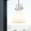 Newton Cone - 1 Light Stem Hung Pendant In Industrial Style-11.38 Inches Tall and 8 Inches Wide - 2 of 2