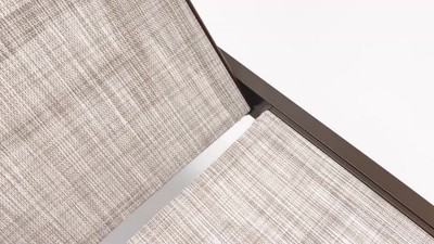 Adjustable Beige Aluminum Outdoor Chaise Lounge