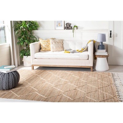 Handwoven Natural Fiber Rectangular Rug - 9' x 12'