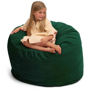 Ultimate Sack 3ft Bean Bag Chair, Oversized Comfortable Indoor Floor Lounger, Giant Foam-Filled Furniture for Relaxing, Hunter Suede - 1 of 4