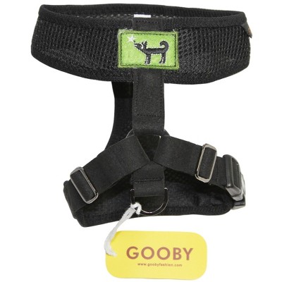 Gooby Choke Free Freedom Harness for Small Dogs, Large, Black