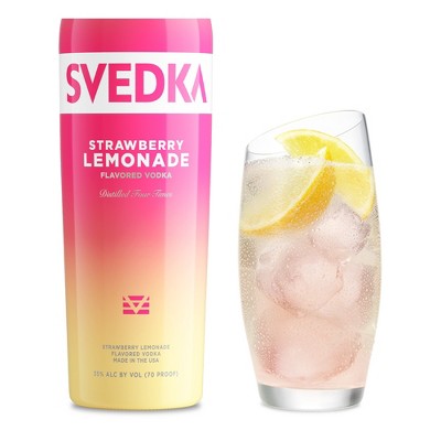 SVEDKA Strawberry Lemonade Flavored Vodka - 750ml Bottle