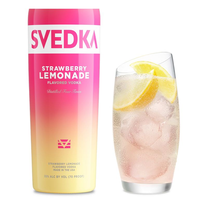 SVEDKA Strawberry Lemonade Flavored Vodka - 750ml Bottle, 1 of 8