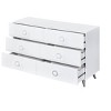 NicBex 6 Drawer Dresser for Bedroom,White Wooden Drawers with Round Pulls,Dressers for Kids Room,Living Room,Entry and Hallway,White - 3 of 4