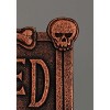 HalloweenCostumes.com One Size Fits Most Haunted House 13" Welcome Sign, Brown - 4 of 4