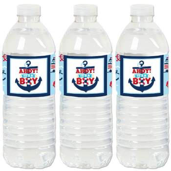 Big Dot Of Happiness Two Cool - Boy - Blue 2nd Birthday Party Water Bottle  Sticker Labels - Set Of 20 : Target