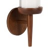 Kate and Laurel Shae Wood and Glass Wall Sconce - 3 of 4