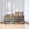 Shoe Rack, 8-Tier Shoe Organizer, Metal Shoe Storage, Entryway, Set of 2, 4-Tier Stackable Shoe Shelf, with Adjustable Flat or Angled Shelves - 2 of 4