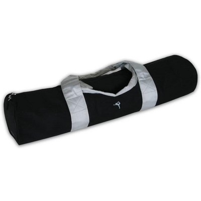 Wai Lana Yoga Sport Tote 27" (Black) with Two-Way Zipper, Inner Storage Pockets, Carry as Backpack, Waterproof Interior