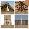 LAGarden BOHO Fringe Patio Umbrella with Tassels UPF50+ Boho Style 5-Year-Non-Fading for Outdoor - 3 of 4