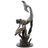 SPI Home Ocean Explorers – Mermaid and Turtle Brass Sculpture Large Coastal Fantasy Art, 26" Tall - 2 of 4