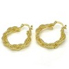 RMZ GOLD NYC Gold Twist Hoop Earrings - 2 of 3