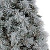 6.5' Prelit Flocked Bavarian Pine Artificial Christmas Tree Clear Lights - National Tree Company - 3 of 4