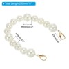 Unique Bargains Zinc Alloy Imitation Pearl Bead Purse Handbag Chain Strap Clutch 11" Light Gold - 2 of 3