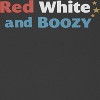 Rerun Island Women's Red White And Boozy Golden Star Americana 4Th Of July Short Sleeve Graphic Cotton Baby Tee - Caviar 3X - 2 of 4