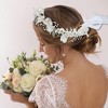 Unique Bargains Women's Flower Headpiece Silver Tone 2 Pcs - 4 of 4