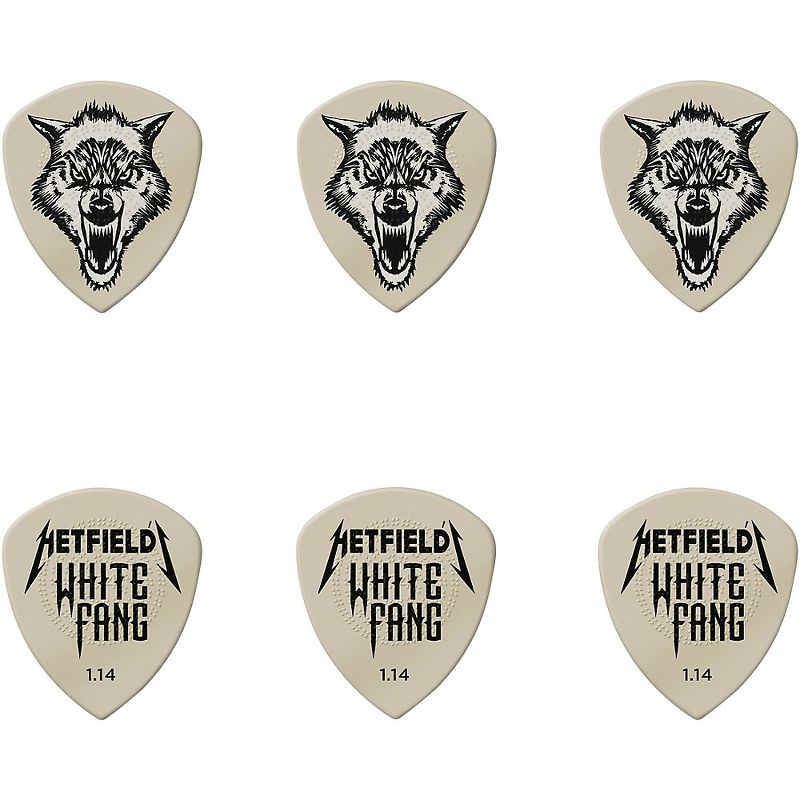 Dunlop James Hetfield Signature White Fang Guitar Picks and Tin, 1 of 3