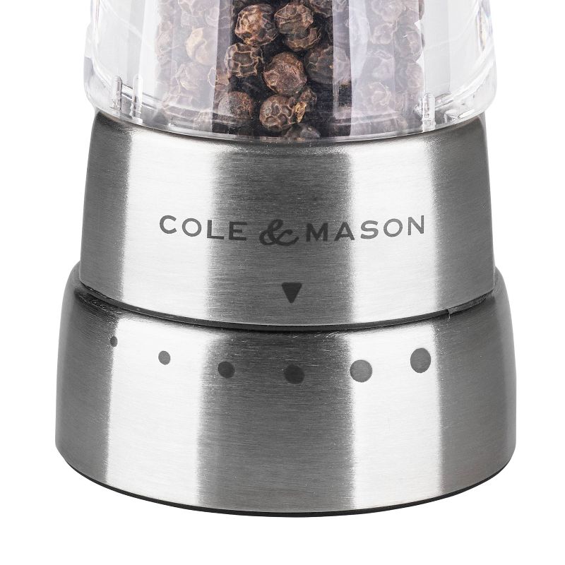 Cole &#38; Mason 7&#34; Stainless Steel Salt and Pepper Mill Gift Set, 4 of 16
