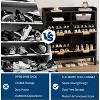 Narrow Fluted Shoe Cabinet w/ 4 Flip Drawers - Freestanding Slim Hidden Storage for Entryway/Hallway/Living Room/Bedroom - 4 of 4