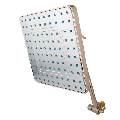 Rainfall 8-inch Shower Head with Adjustable Shower Arm Satin Nickel - Kingston Brass