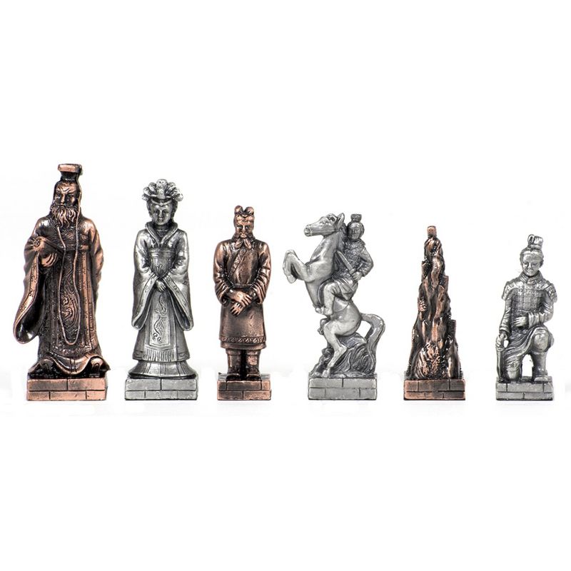 WE Games Chinese Qin Themed Chess Pieces - Pewter, 1 of 4