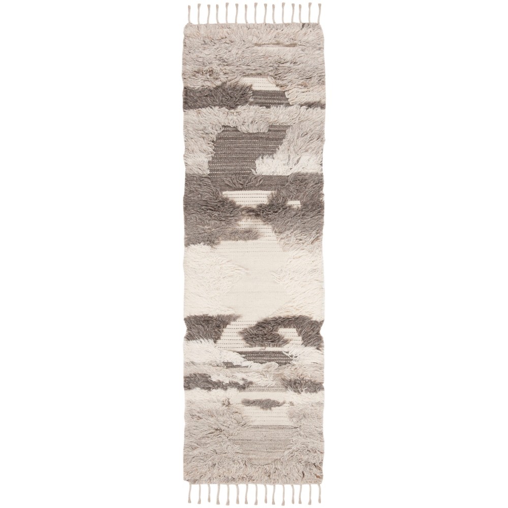  Camouflage Knotted Runner Ivory/Gray