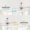Parrot Uncle 52" Chrome Modern Crystal Ceiling Fan with Lights and Remote Control - 4 of 4