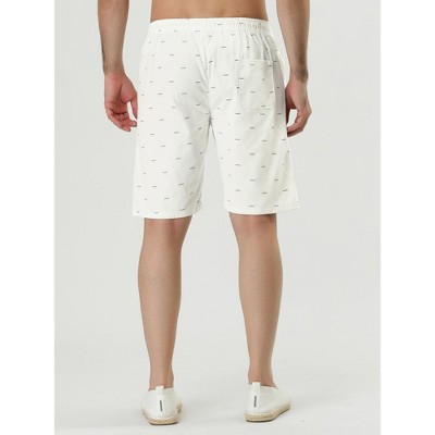 Lars Amadeus Men's Summer Holiday Drawstring Waistband Patterned Beach Board Shorts 2 Pack White/Navy Blue 32 — фото 4