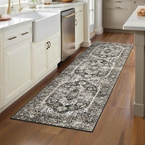 Washable Rugs for Living Room, Machine Washable Area Rugs Vintage Carpet Low Pile Stain-Resistant Mat for Bedroom - 1 of 4
