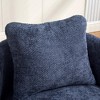Sapphtopaz Modern Swivel Accent Chair with Pillow Chenille Upholstered Round Barrel Chair with Curved Back Comfy Chairs for Living Room,Bedroom - 2 of 4