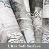 Washable Area Rug for Living Room Bedroom Rug Modern Floral Area Rug Non Slip Rugs Soft Low Pile Stain Resistant Carpet - 4 of 4