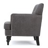 NicBex Harrison Tufted Club Chair - Upholstered Accent Armchair, Classic Living Room Seating, Slate - 2 of 4
