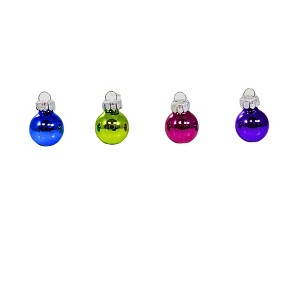 Craftoutlet.Com 0.5 Inch Mini Glass Ball Ornament Set Christmas Tree Ornament Sets - 1 of 3