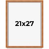 PosterPalooza | Classic Brown Picture Frame - UV Acrylic, Foam Board Backing, Hanging Hardware - 2 of 4