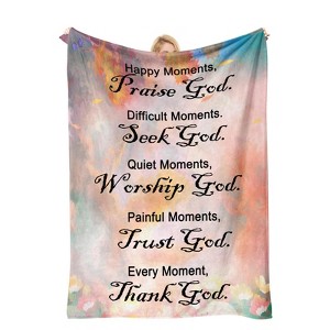 Gifts for Women Faith, Inspirational/Religious/Spiritual Gifts for Adults, Soft Throw Blankets - 1 of 4