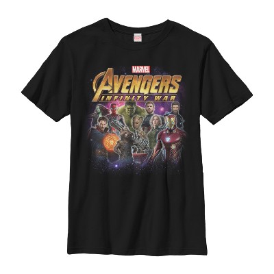 Boy's Marvel Avengers: Infinity War Character Shot T-shirt : Target